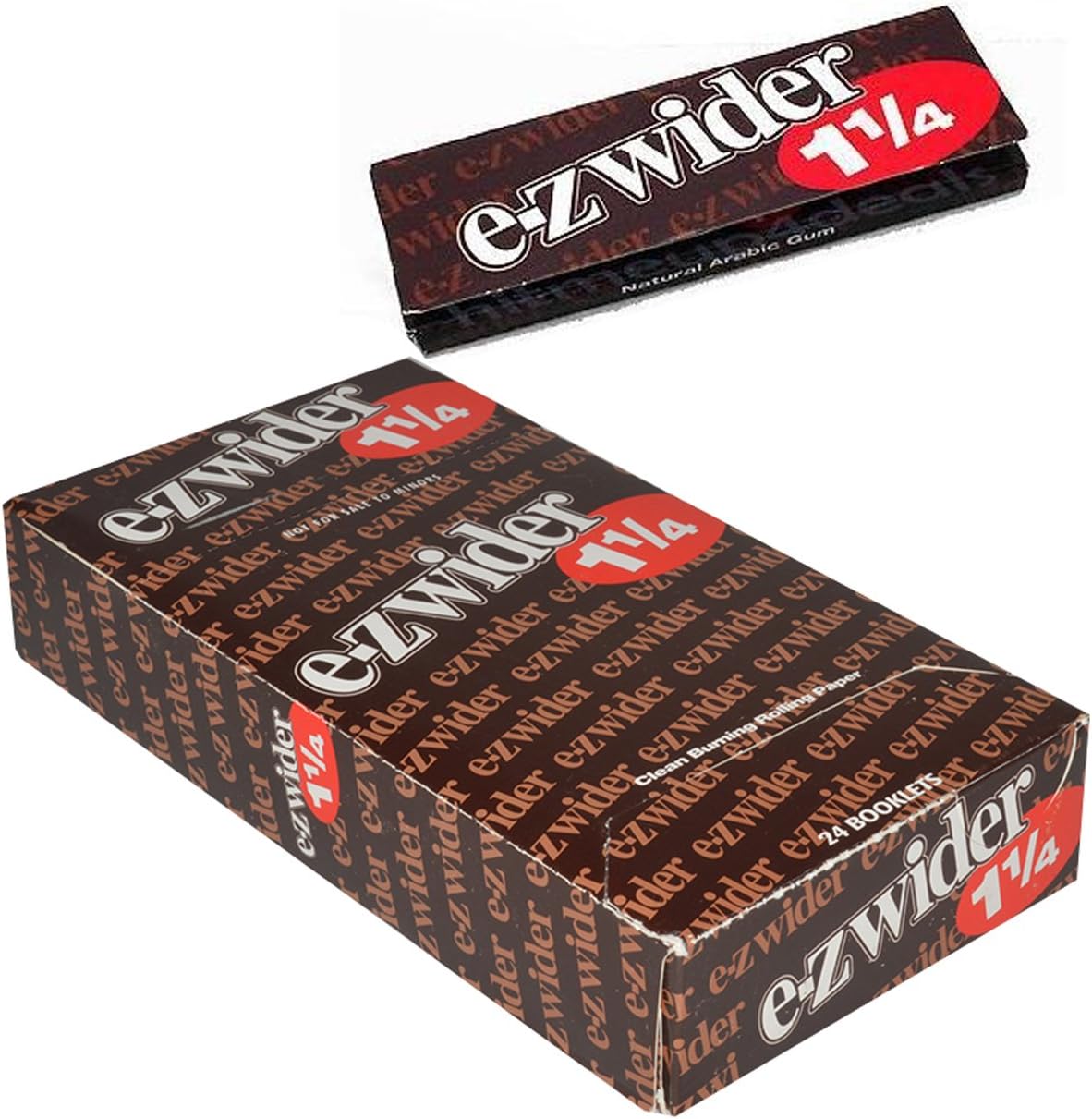 e-zwider 24ct- 1 1/4 rolling papers brown